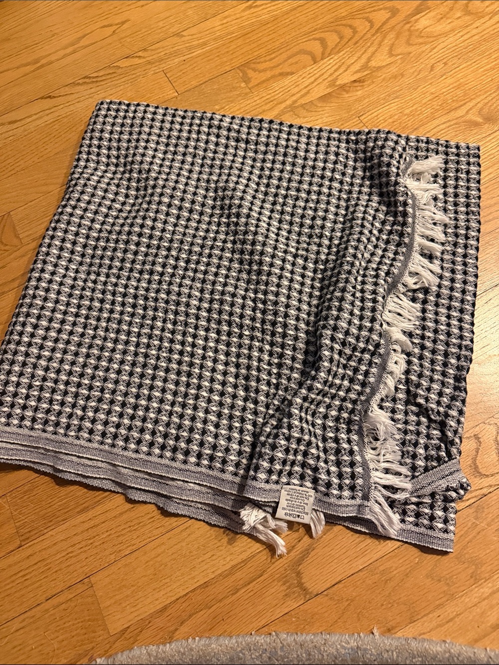 Mayde Beach Towel in Black and White